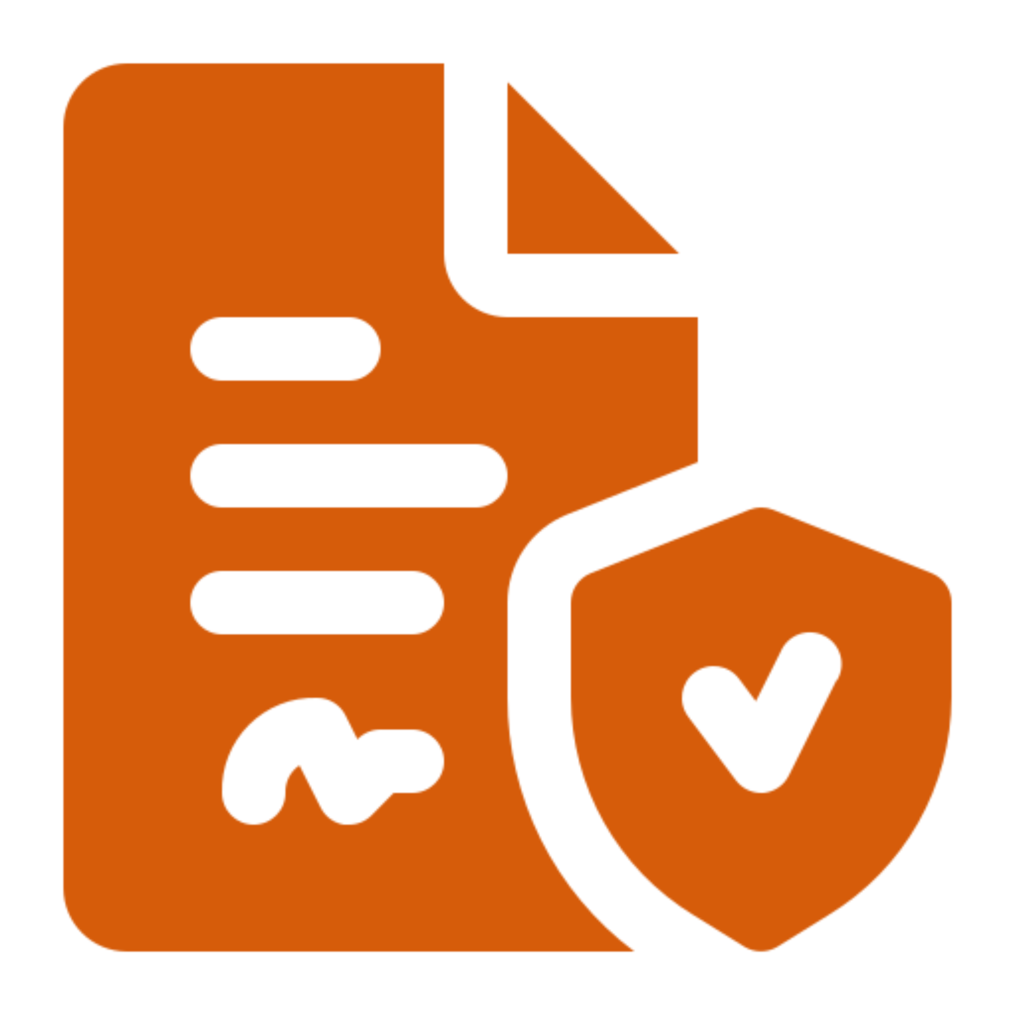 Document icon with shield checkmark.