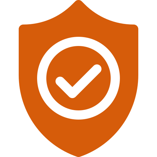 Security shield featuring a checkmark